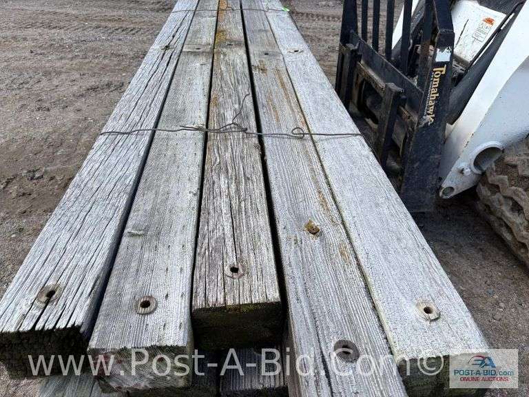 Bundle Of Wood 10' Cross Arms, Approx. 25 Each.