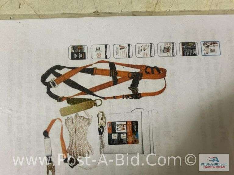 Malta Safety Harness And Rope, Owner Stated "Used Once".