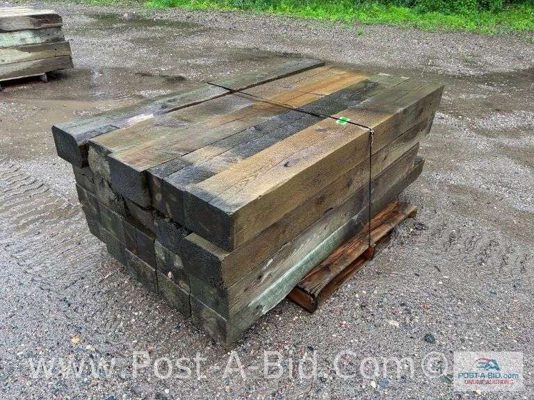 Pallet Of Approx. 20 Guardrail Timbers, Approx. 6' Long.