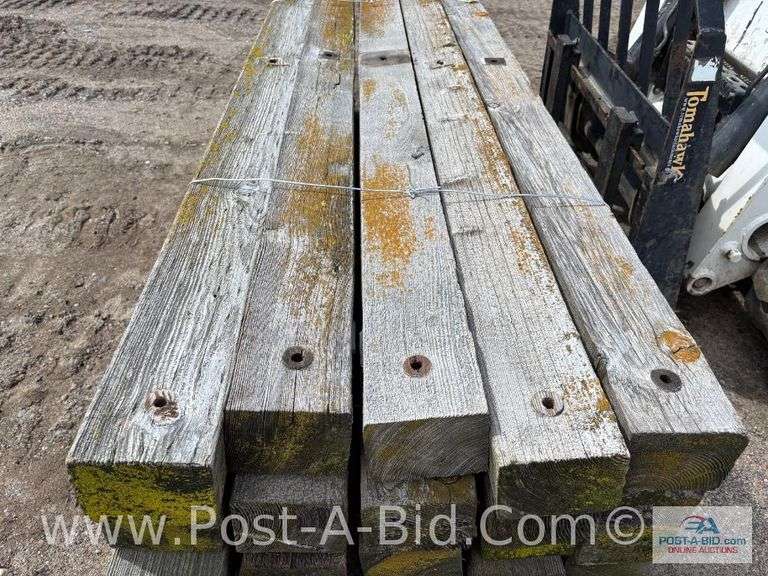 Bundle Of Wood 8' Cross Arms, Approx. 25 Each.