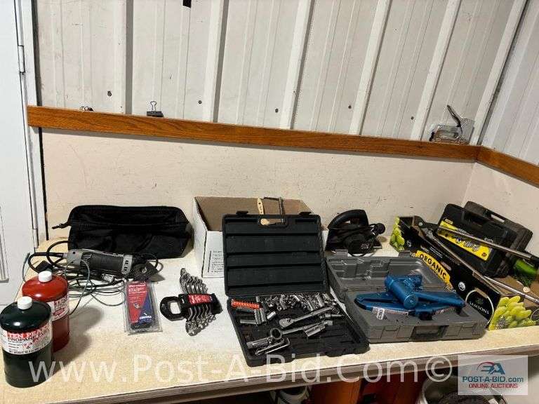2x Boxes Of Miscellaneous Tools, Includes Sockets, Ratchets, Drem
