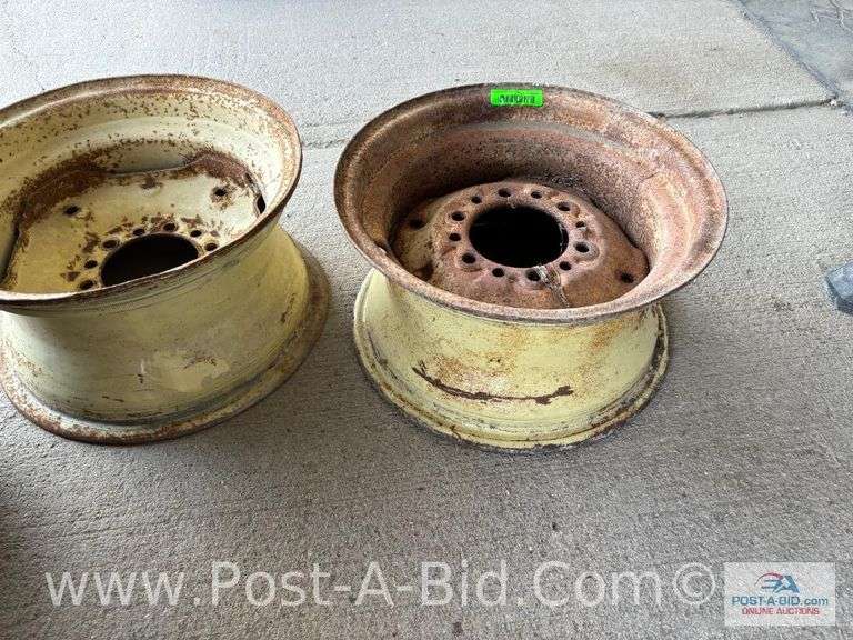 2x Implement Rims, Owner Stated "9x15.