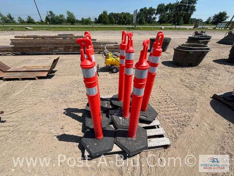 8-Safety Cones, Approx. 46" T.