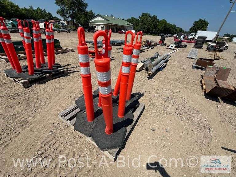 8-Safety Cones, Approx. 46" T.
