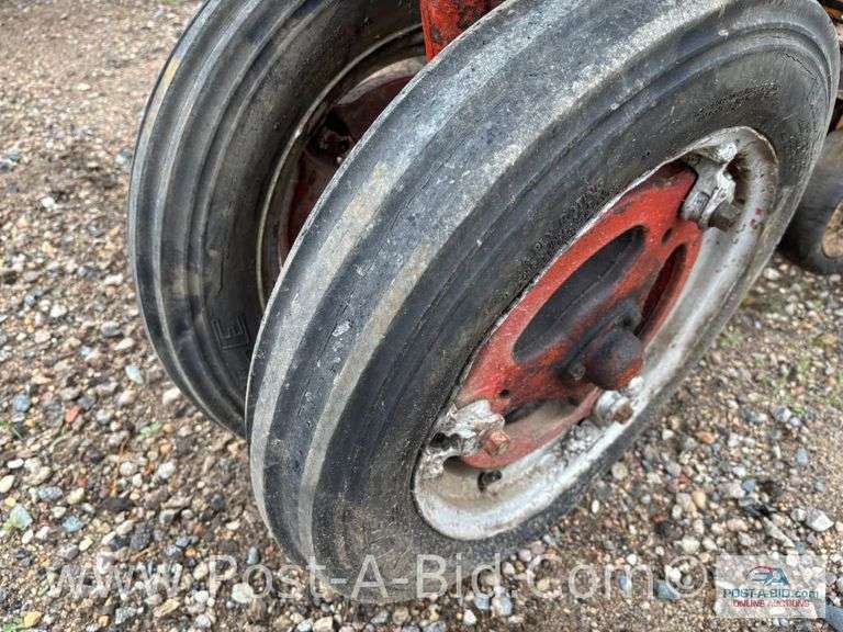 Farmall B Tractor, With Woods Belly Mower, Narrow Front, 1 Flat T