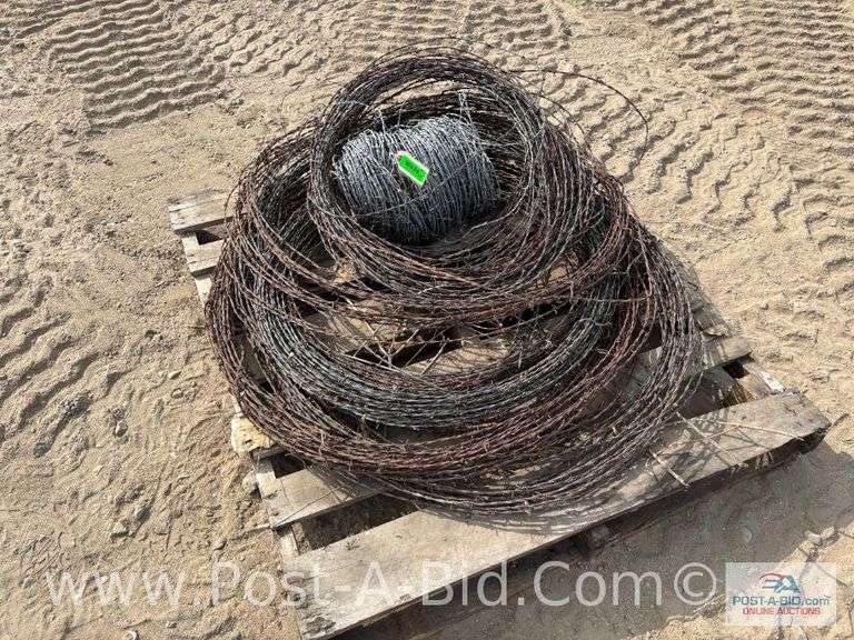 Rolls Of Barb Wire.
