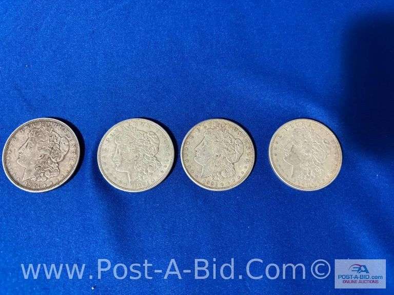 4x 1921 Silver Dollars.