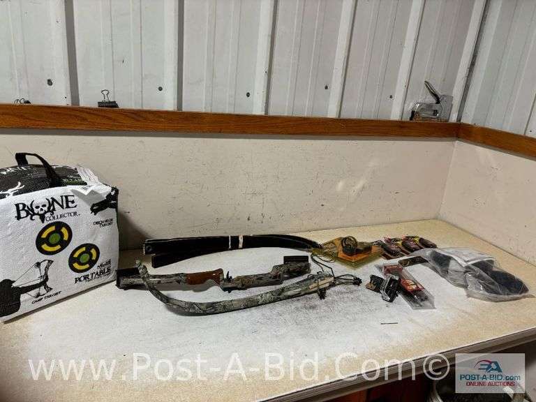 PSI Compound Bow And Recurve Bow With Bone Collector Archery Targ