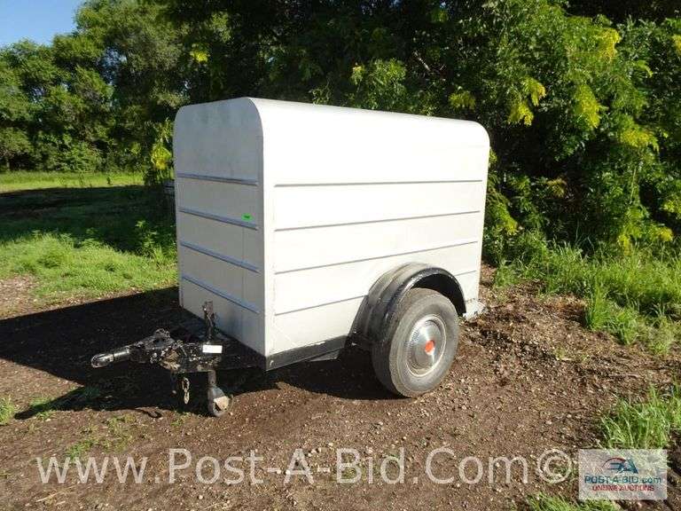 Shop Built 6' x 3' 5" x 4' Enclosed Trailer With Lifetime License