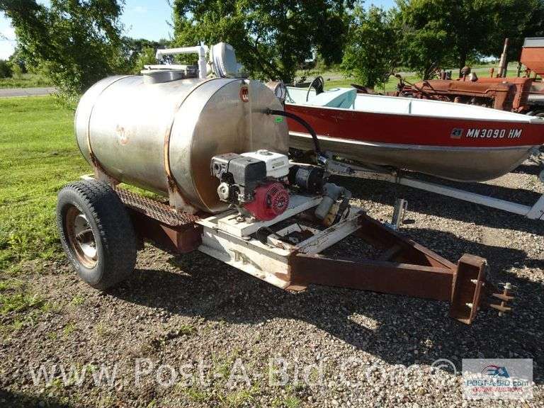 Trailer Mounted 300 Gallon Sprayer With Electric Hose Reel (Needs