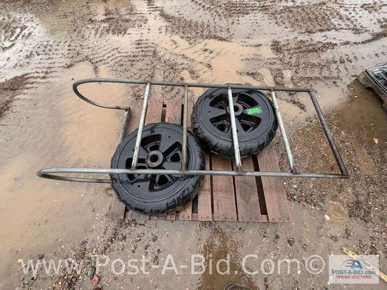 2-Otter Dock Wheels Approx. 2' Wide, And Large (Wide) Dock Ladder