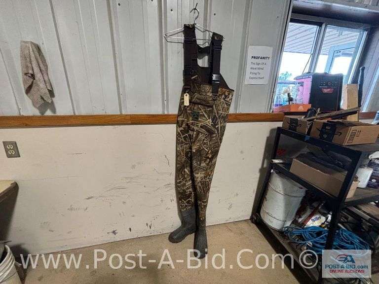 Camo Chest Waders By Mad Dog Gear.