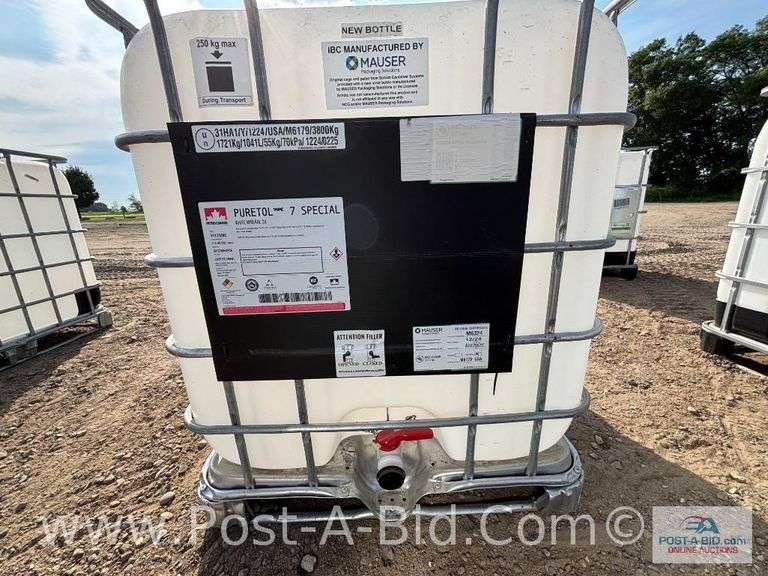 250 Gallon Poly Tank, "Food Grade, 1 Use"