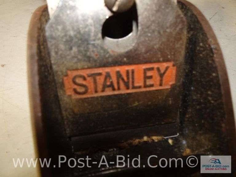 Vintage Can With Spout, Stanley Planer And Vintage Tools.