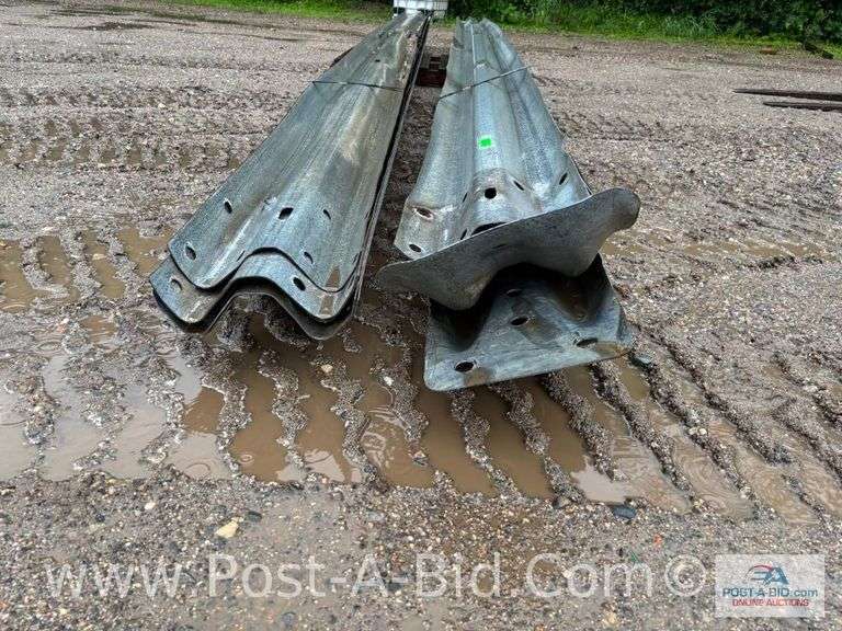 Approx. 9 Guardrail Sections, Approx. 26' Long Each.
