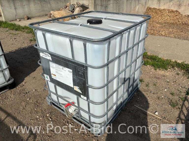 250 Gallon Poly Tank, "Food Grade, 1 Use".