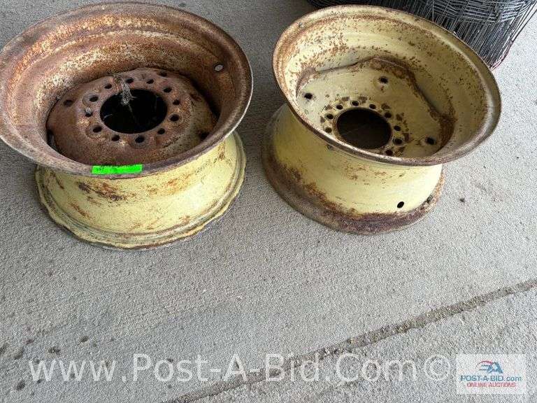 2x Implement Rims, Owner Stated "9x15.