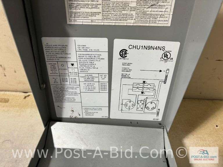 Power Panel RV Receptacle Box With 30-50 Amp, Includes 2 - 50 Amp