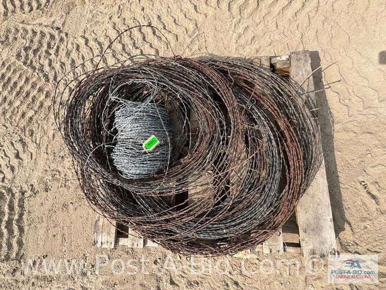 Rolls Of Barb Wire.