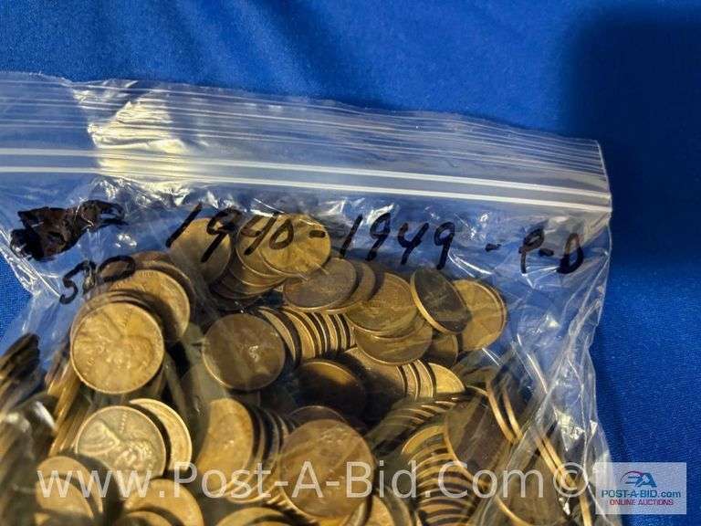 1-Bag 500 Count (1950-1958 P-D), 1 Bag 500 Count (1940-1949 P-D)