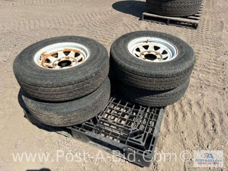 4x Power King Tow Max STRC 225/75R15 Trailer Tires, Owner Stated