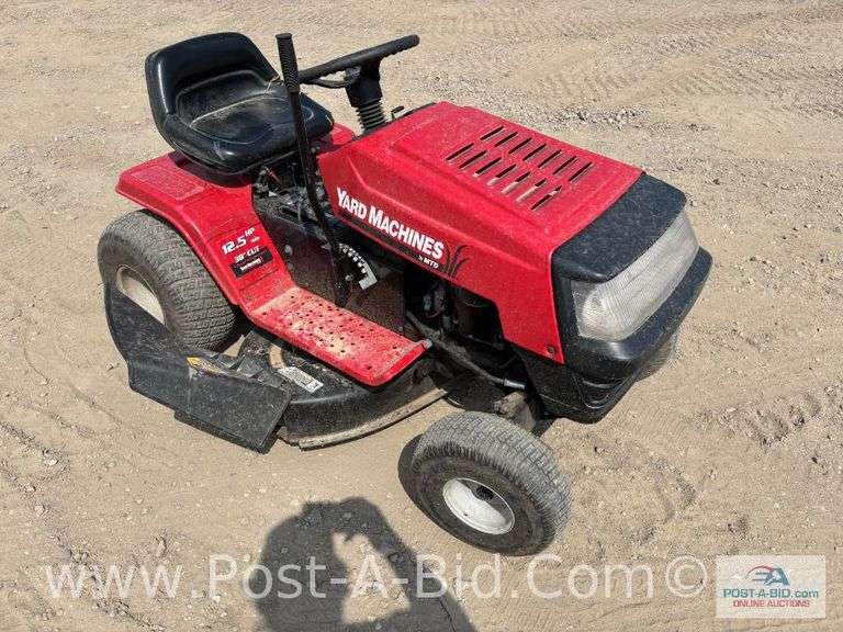 Yard Machines Tractor With 38" Deck, 12.5HP Motor, 2 New Blades,