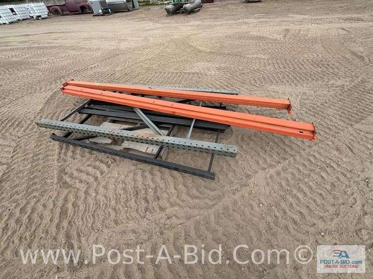 Assorted Pallet Racking 1-42" W x 7' Tall Upright And 2-10' Cross