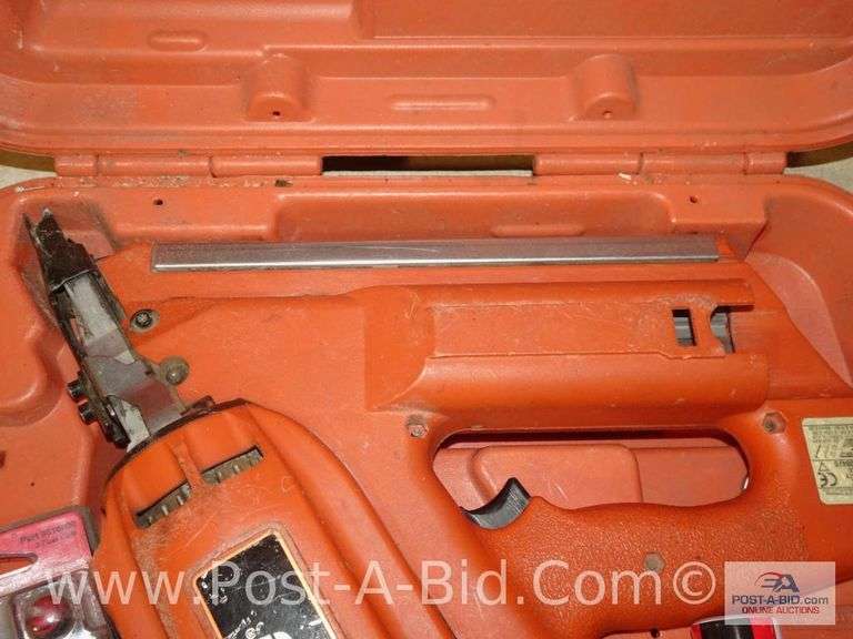Paslode Impulse Pin Nailer And Paslode Nailer Both In Cases.