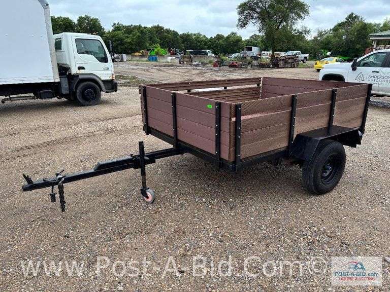1974 Shop Built 6 1/2 x 8' Trailer Maintenance Free Sides, Newer