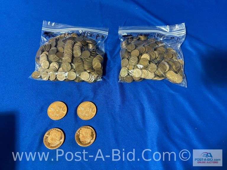 1-Bag 500 Count (1950-1958 P-D), 1 Bag 500 Count (1940-1949 P-D)