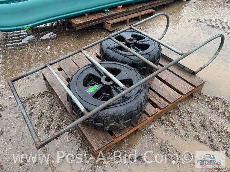 2-Otter Dock Wheels Approx. 2' Wide, And Large (Wide) Dock Ladder