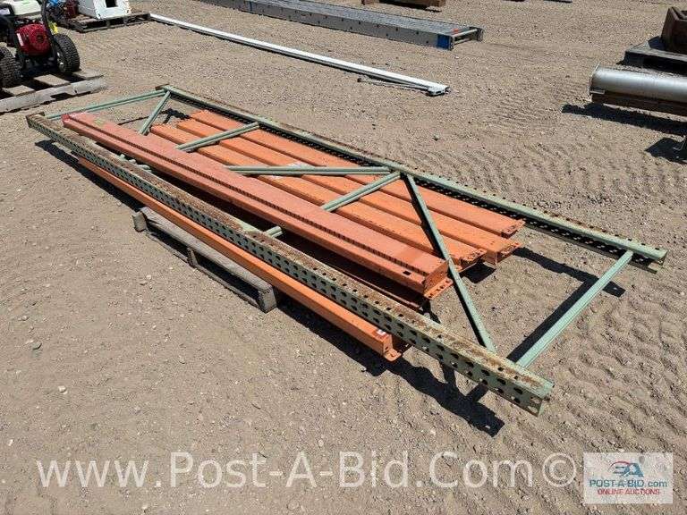 Misc. Pallet Racking With 7 Cross Beams And 1 Upright.