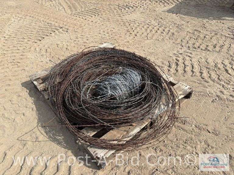 Rolls Of Barb Wire.