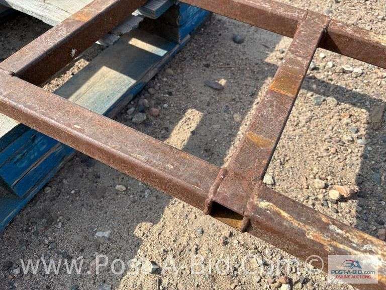 Steel Stand 3' Tall And Steel Ladder 8' Long.