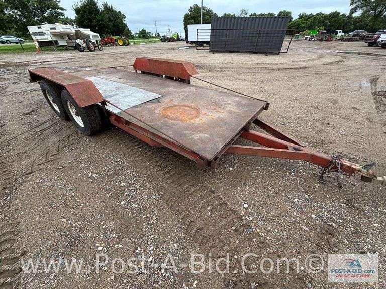 2006 Shop Built 16' Tandem Axle Trailer, 75" Between Fenders, Bro