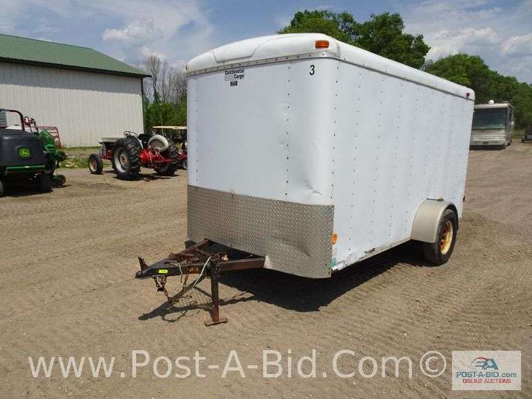 2004 Continental Cargo 6'x12' Enclosed Trailer With Rear Door, Si