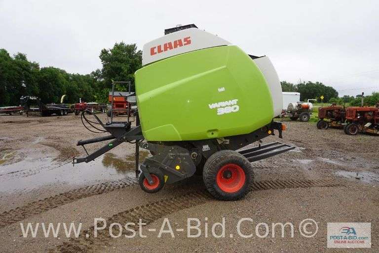 2009 Claas Round Baler, Variant 380RC, 4x6, Net Wrap Only, Pre Cu