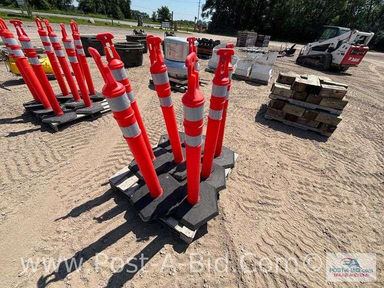 8-Safety Cones, Approx. 46" T.