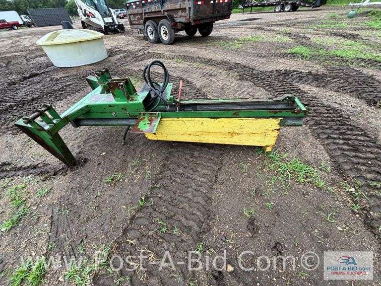 John Deere 3 Point Mount Hydraulic Post Pounder.