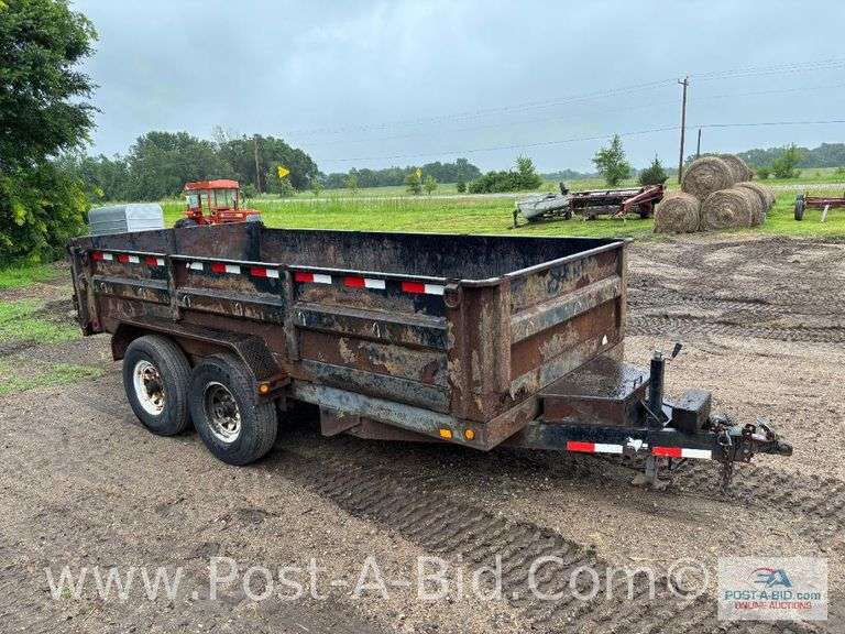 2004 PJ 14' Tandem Axle Dump Trailer, 2 5/16" Ball Hook Up, No Ba