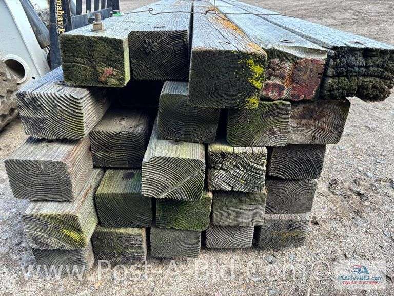 Bundle Of Wood 10' Cross Arms, Approx. 25 Each.