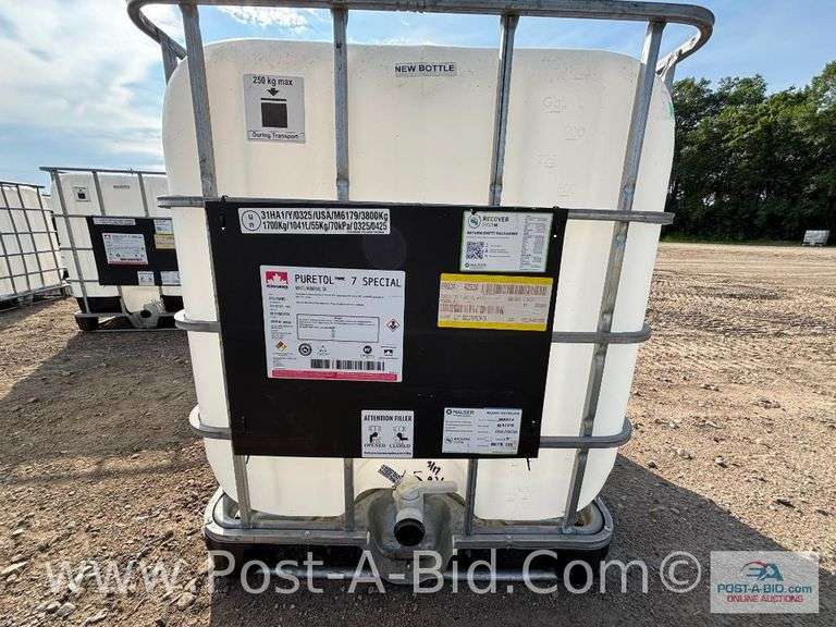 250 Gallon Poly Tank, "Food Grade, 1 Use".