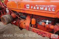 Farmall H Narrow Front Tractor, Rear Tires Are 12.4-38, Comes Wit