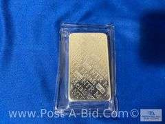 1-10 oz. .999 Fine Silver NTR Metals Bar And 2-1 oz. Copper Morg