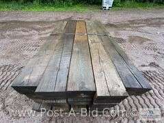 Pallet Of Approx. 20 Guardrail Timbers, Approx. 6' Long.