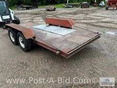 2006 Shop Built 16' Tandem Axle Trailer, 75" Between Fenders, Bro