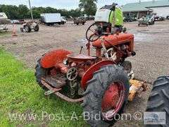 Farmall B Tractor, With Woods Belly Mower, Narrow Front, 1 Flat T