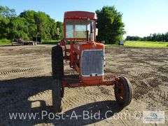 Allis Chalmers D-17 Wide Front Gas Tractor, Cab Needs Glass, PTO,