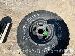 4-Firestone Radial 31 x 10.5 R15 LT Tires On 15" GM 6 Bolt Rims,