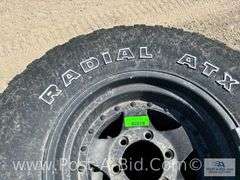 4-Firestone Radial 31 x 10.5 R15 LT Tires On 15" GM 6 Bolt Rims,